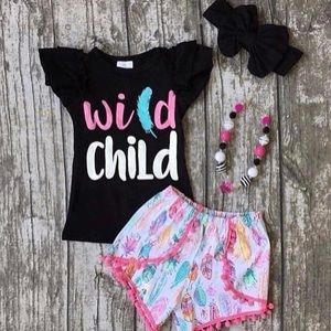 Wild child set with necklace and headband